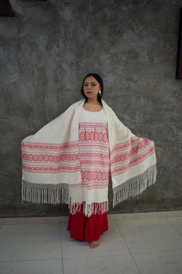 Conjunto de huipil, rebozo y falda. - Image 3