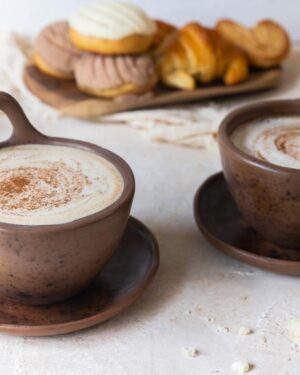 Taza Tulum de barro bruñido