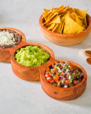 Plato en línea 3 cuencos.