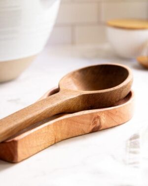 Porta cuchara de madera