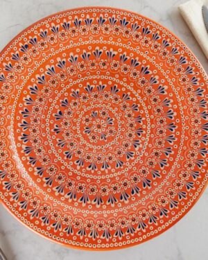 Plato trinche barro capuleado modelo capulín