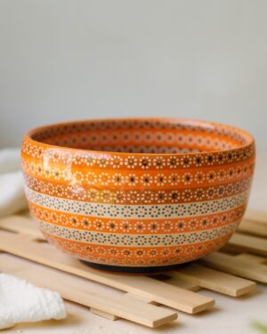 Bowl barro capuleado arcoíris 17 cm.