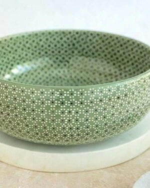 Ensaladera barro capuleado un tono