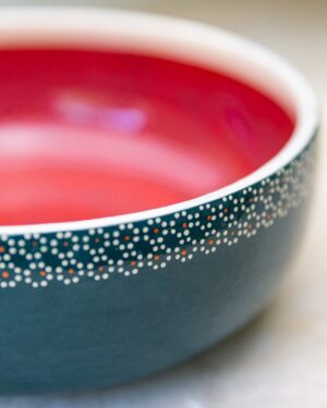 Ensaladera barro capuleado sandía