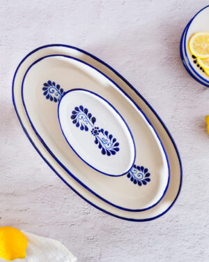 Oval chica de cerámica tradicional 38 cm