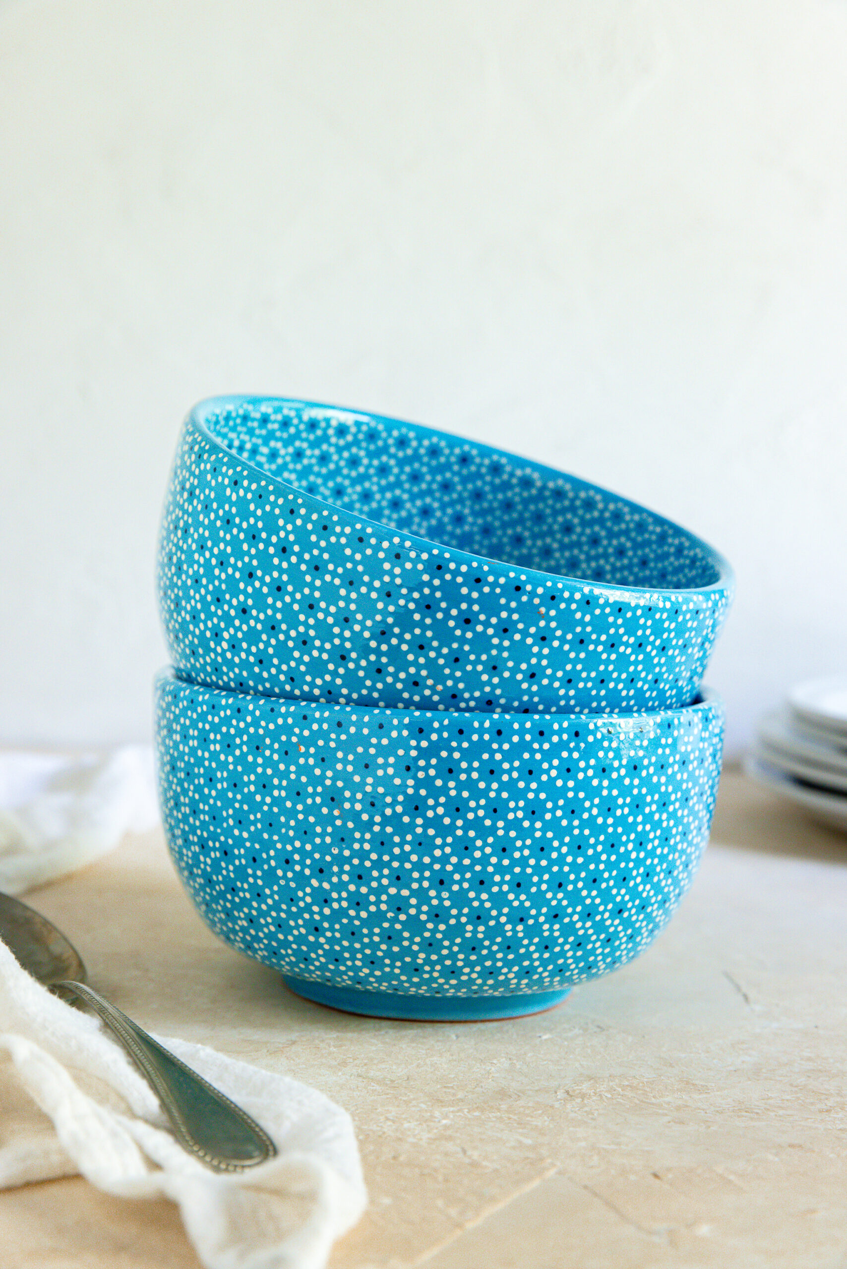 Bowl barro capuleado flor un tono chica 13 cm. - Image 8