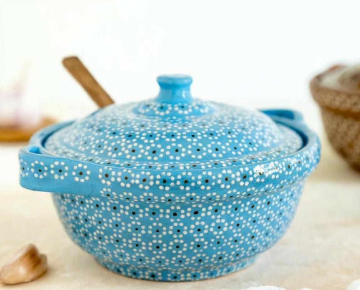 Cazuela de barro capuleado un tono - Image 6