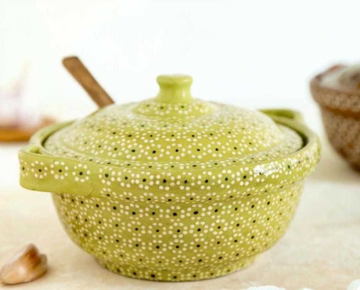 Cazuela de barro capuleado un tono - Image 12