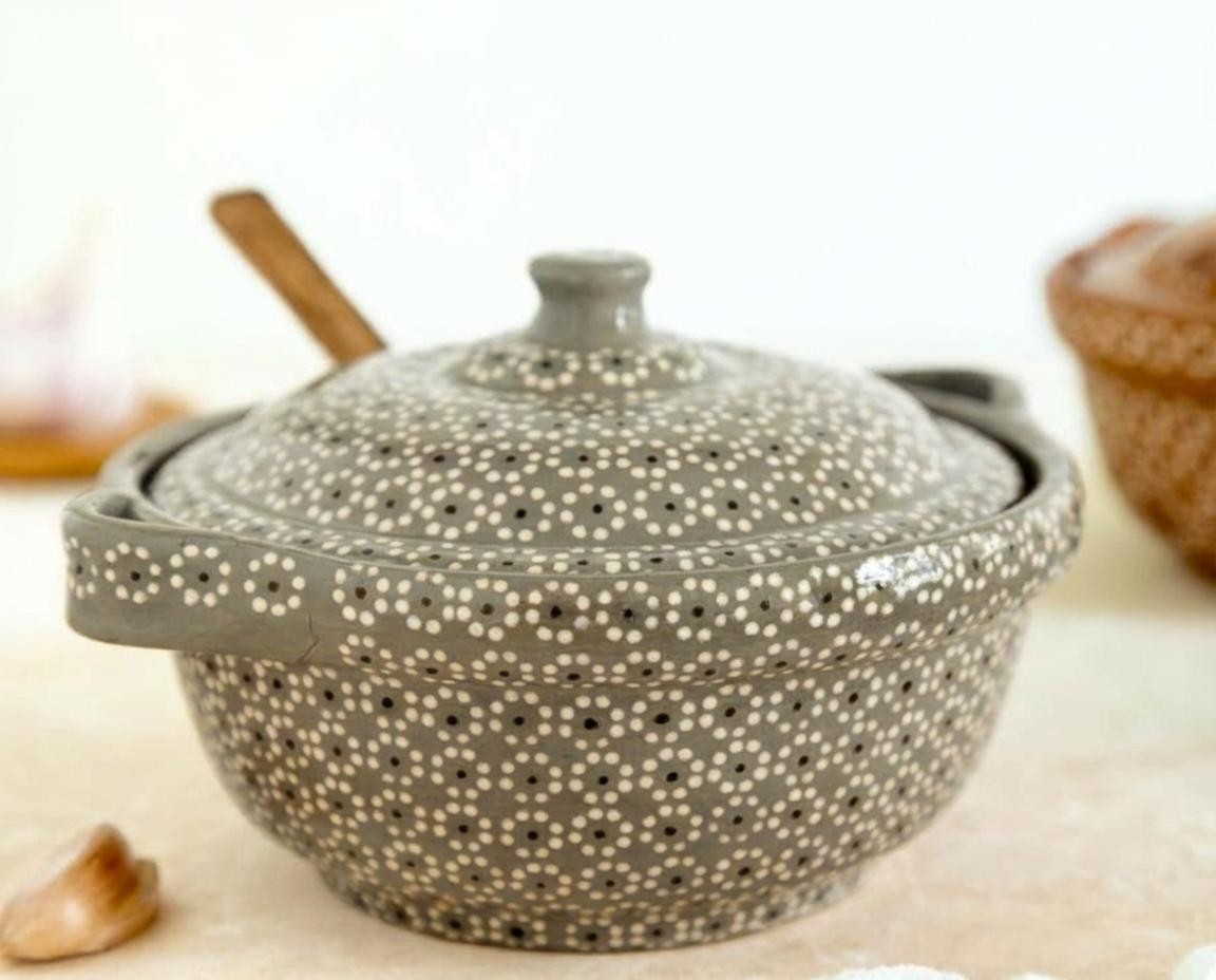 Cazuela de barro capuleado un tono - Image 4