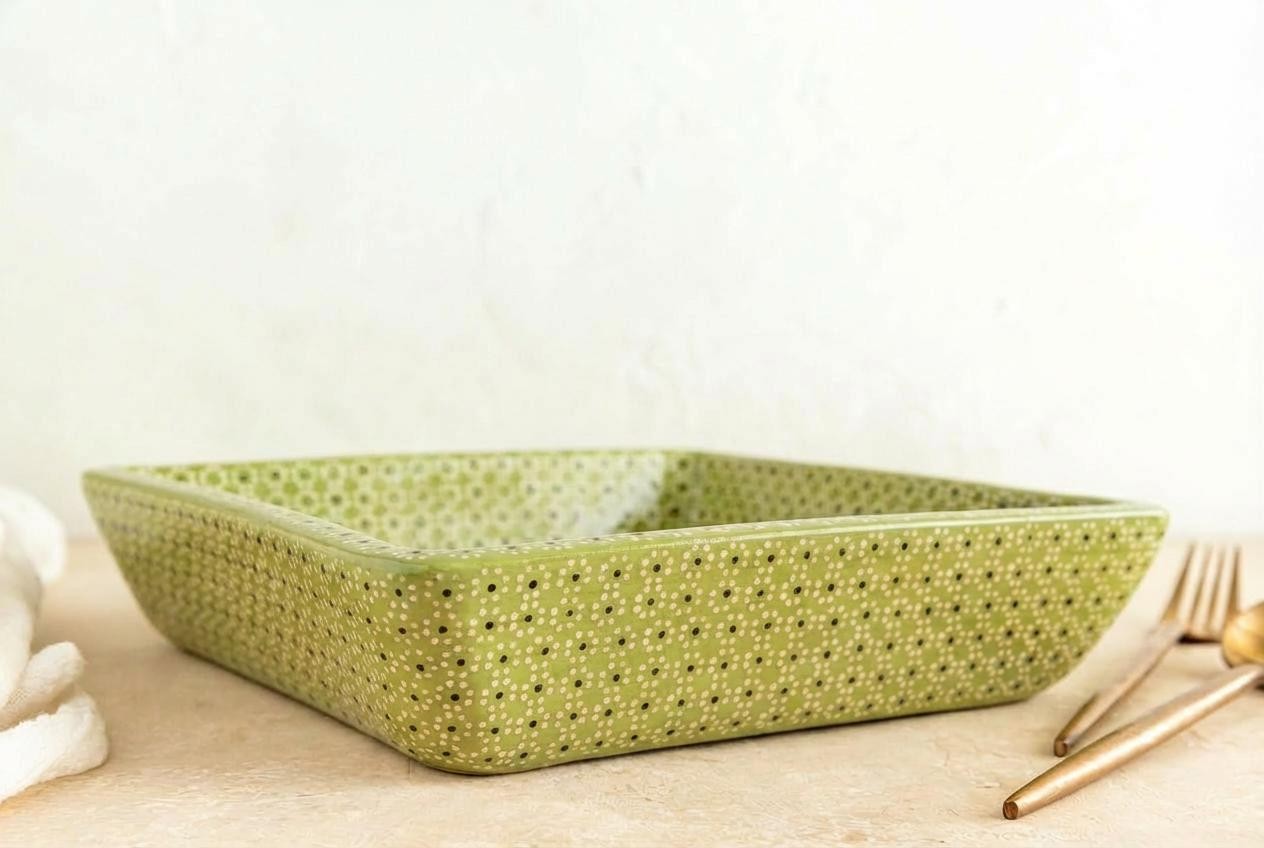 Charola cuadrada de barro capuleado un tono - Image 7