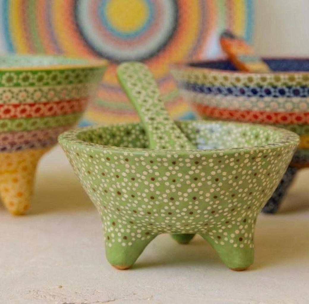 Molcajete tradicional barro capuleado un tono. - Image 6