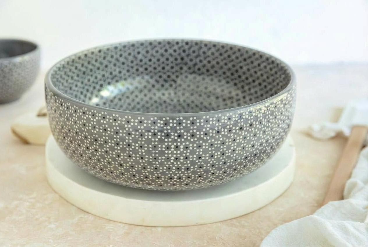 Ensaladera barro capuleado un tono - Image 4