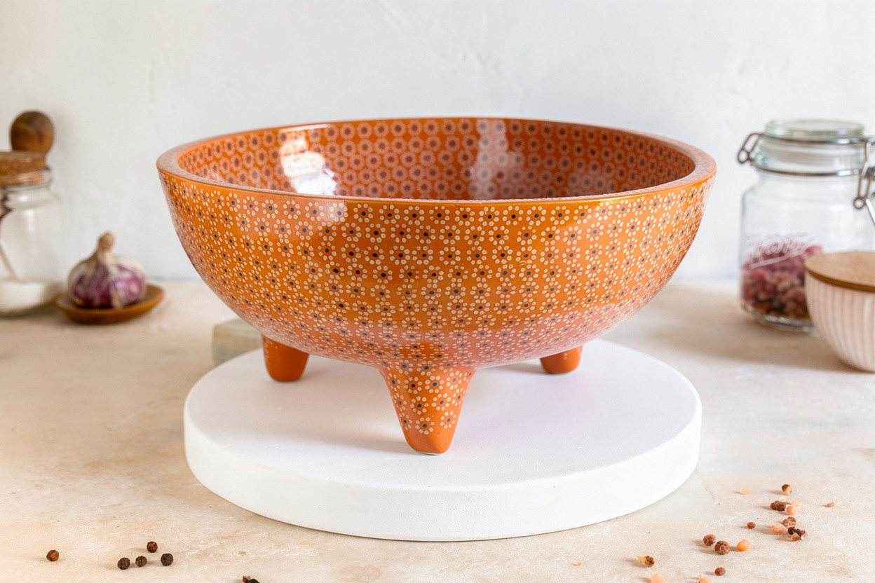 Molcajete tradicional barro capuleado un tono. - Image 12