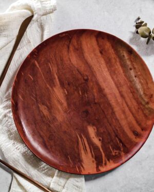 Plato trinche de madera 25 cm.