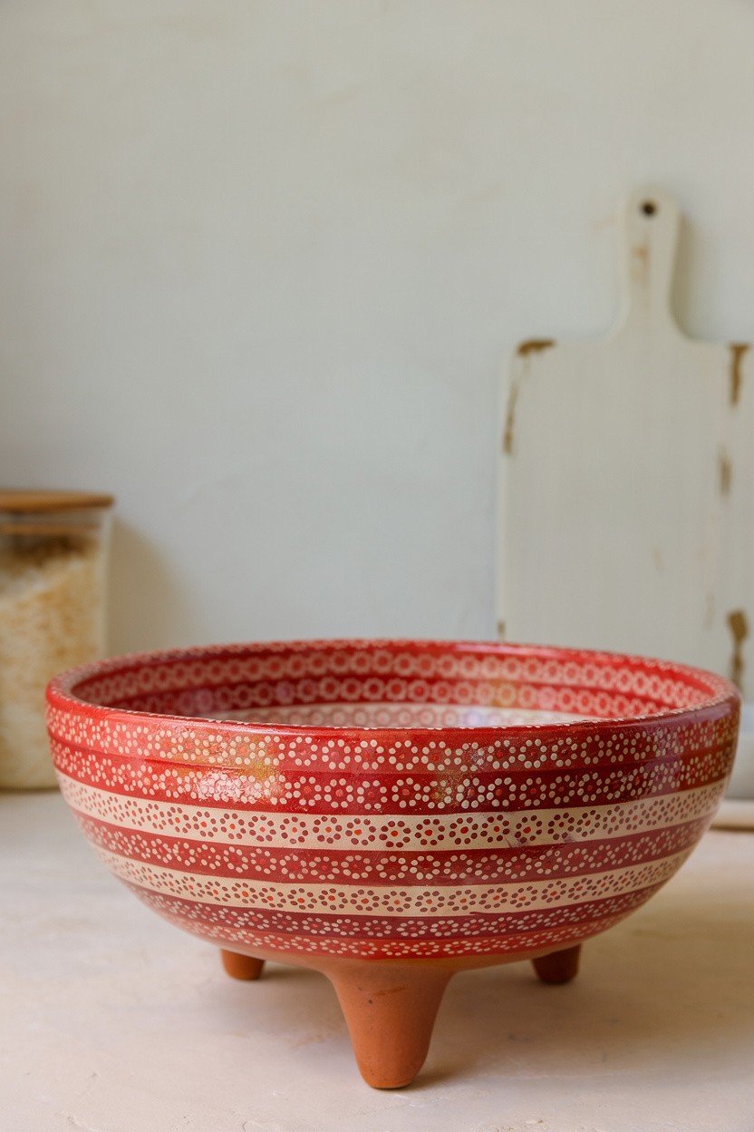 Molcajete tradicional barro capuleado arcoíris - Image 4