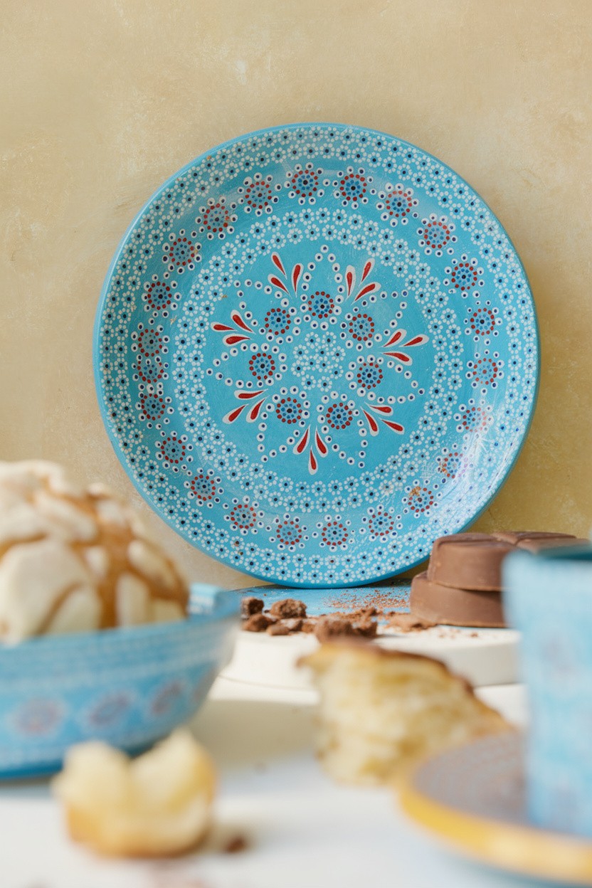 Plato barro capuleado flor grande - Image 6