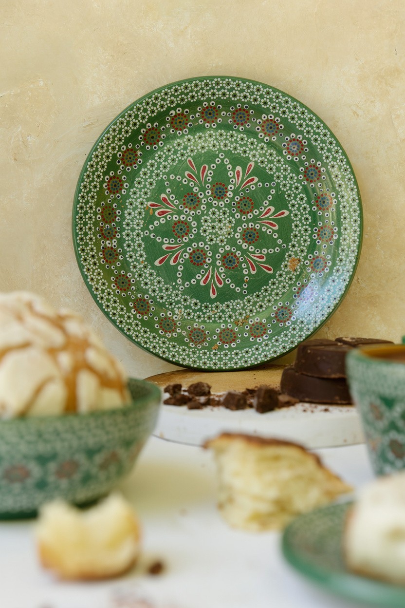 Plato barro capuleado flor grande - Image 9