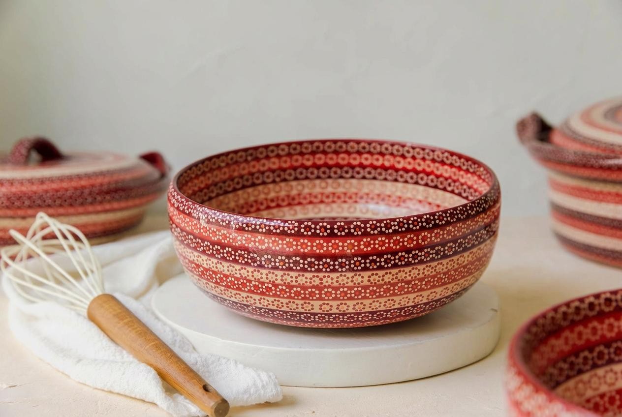 Ensaladera barro capuleado arcoíris - Image 2