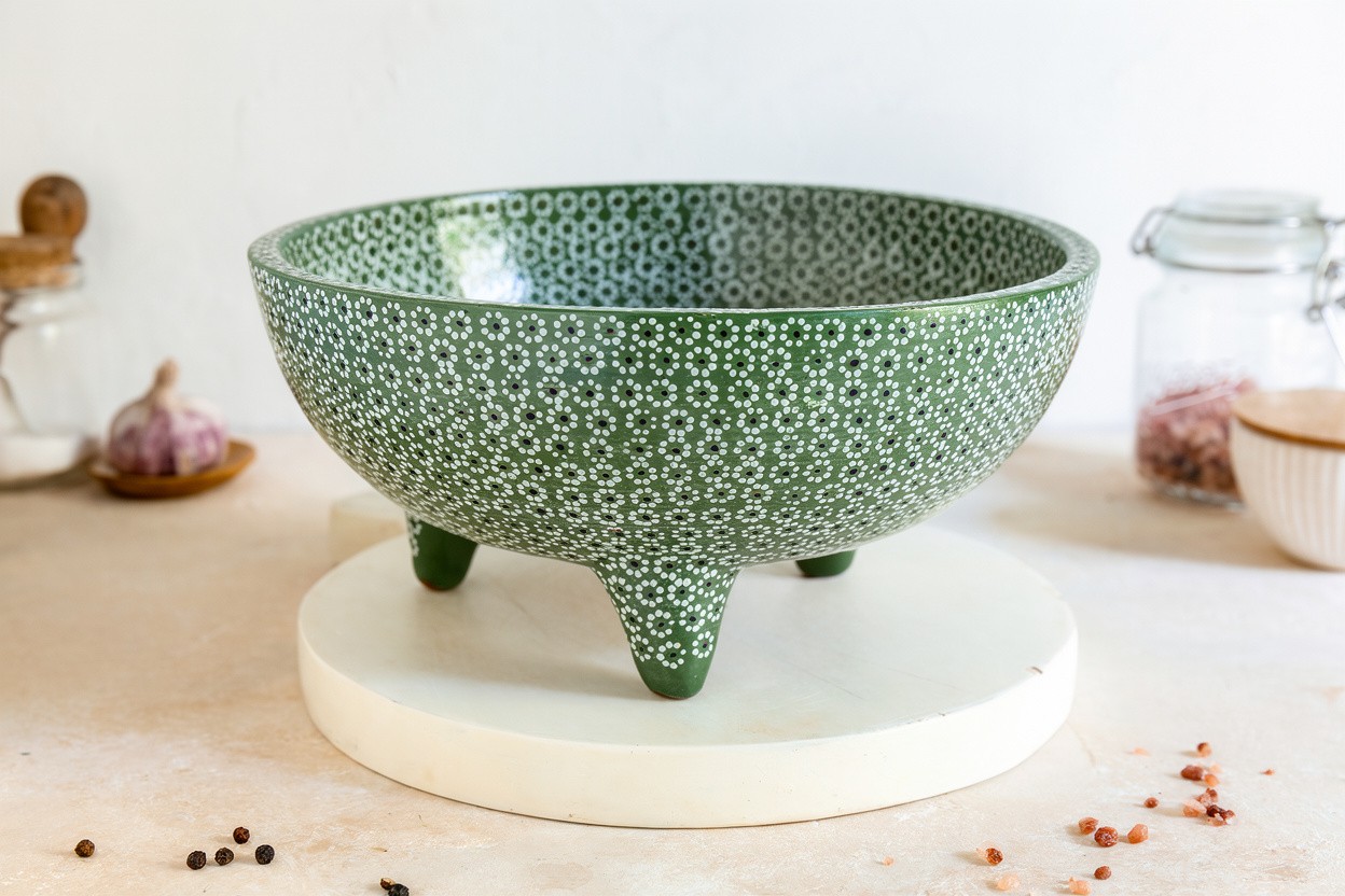 Molcajete tradicional barro capuleado un tono. - Image 10