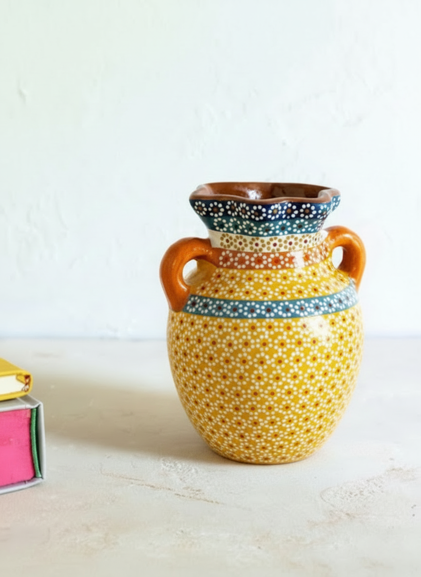 Jarrón Zamora de barro capuleado - Image 5