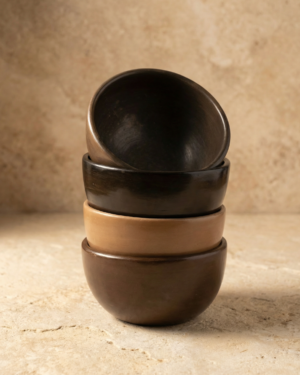 Bowl de barro bruñido
