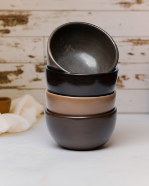 Bowl de barro bruñido